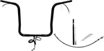 Fat Baggers Inc. EZ Install Wired 1-1 4" Round Top Handlebar Kit For Harley Davidson FLH 1868 2021 40.5 cm (16") - Black