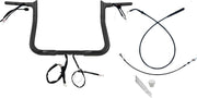 Fat Baggers Inc. 1-1 4" EZ Install Pointed Top Handlebar For Harley Davidson FLHX 1923 2024-2025 28 cm (11") - Black