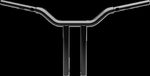 LA Choppers One Piece Kage Fighter Straight Riser Handlebar For Harley Davidson FLFBS 1923 ABS 2025 35.5 cm (14") - Black