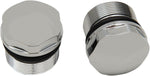 Drag Specialties Fork Tube Plugs & Caps For Harley Davidson FXDB 1340 1991-1992 - Chrome