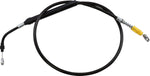 LA Choppers Midnight Braided Clutch Cable For Harley Davidson FLH 1868 ABS 2021 12" - 14" - Black
