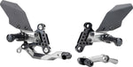Gilles Adjustable Rearset For Yamaha MT-09 ABS 2021-2023 - Black/Chrome