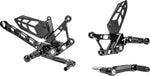 Gilles MUE2 Rearset For Yamaha MT-10 ABS 2022-2024 - Black/Silver