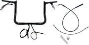 Fat Baggers Inc. 1-1 4" EZ Install Pointed Top Handlebar For Harley Davidson FLHX 1923 2024-2025 30.5 cm (12") - Black