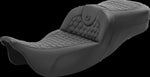 Saddlemen Honeycomb Roadsofa Seat For Harley Davidson FLH 1868 2021 - Black (Driver Seat Length:44.5 cm)
