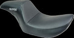 Slyfox The Drifter Seat For Harley Davidson FXR1340 1986-1994 Carbon Fiber/Logo/Smooth - Black/Grey
