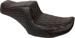 LE Pera Tailwhip Seat For Harley Davidson FLHX 1750 ABS 2023 Double Diamond - Black/Red