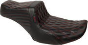 LE Pera Tailwhip Seat For Harley Davidson FLHX 1750 ABS 2023 Double Diamond - Black/Red