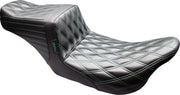 LE Pera Tailwhip Seat For Harley Davidson FLH 1868 ABS 2021 Double Diamond - Black/Green