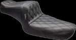 LE Pera Tailwhip Seat For Harley Davidson XL1200C 1996-2003 Double Diamond - Black