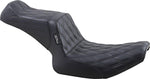 LE Pera Tailwhip Seat For Harley Davidson FXLR 1340 1987-1994 Double Diamond - Black