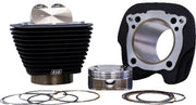 S&S Cycle Big Bore Cylinder Kit For Harley Davidson FLDE 1750 2018-2020 - Non-Highlighted Fins Wrinkle Black