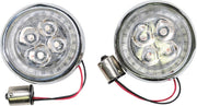 Ciro Fang Turn Signal Light Inserts For Harley Davidson FLH 1868 ABS 2021 Rear Chrome Clear