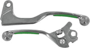 Moose Racing Competition Grip Lever Set For Kawasaki KX250 2005-2008 - Green Silver