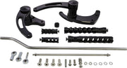 Accutronix Muzzle Brake Forward Controls For Harley Davidson FXD 1450 2000-2001 Slotted - Black
