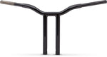 LA Choppers Kage Fighter Welded Straight-Riser Handlebar 30.5 cm (12") - Black