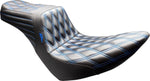 LE Pera Tailwhip Seat For Harley Davidson FLSB 1750 ABS 2018-2021 Double Diamond - Black/Blue