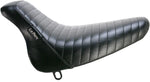 LE Pera Bare Bones Solo Seat For Harley Davidson FLST 1450 2006 Pleated - Black