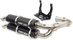 Trinity Racing Stage 5 Dual Exhaust System For Can Am Maverick Turbo 900 EFI 4X4 2017-2018 - Black/Brushed