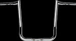 LA Choppers 1-1/4" Prime Ape Handlebar For Harley Davidson FLHTCUTG 1868 ABS 2024 39.5 cm (15-1/2") - Silver
