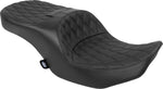 Drag Specialties Freedom Double Diamond Touring Seat For Harley Davidson FLHX 1750 ABS 2023 - Black/Black