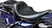 LE Pera Maverick Daddy Long Legs Seat For Harley Davidson FLHT 1450 2002-2006 Stitched - Black
