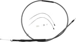 Magnum Shielding Polished KarbonFibr Clutch Cable For Harley Davidson FLD 1690 2012-2013 179.5 cm (70-11/16") - Carbon Fiber/Silver