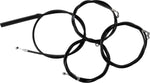 LA Choppers Complete Black Vinyl Braided Handlebar Cable/Brake Hose Kit For Harley Davidson FLHRXS 1868 ABS 2024 45.5 cm - 51 cm (18" - 20") - Black/Clear-Coated