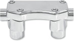 Drag Specialties Handlebar Riser & Top Clamp Kit 38.1 mm Rise - Chrome