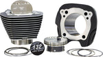 S&S Cycle Big Bore Cylinder Kit For Harley Davidson FLHTCUTGSE 1923 2020-2022 - Black Granite Highlighted Fins
