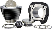 S&S Cycle Big Bore Cylinder Kit For Harley Davidson FLHTCUTGSE 1923 2020-2022 - Black Granite Highlighted Fins
