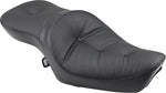 Drag Specialties Low-Profile Double Bucket 2 Up Vinyl Seat For Harley Davidson XL 1200 C 1996-2003 Pillow - Black