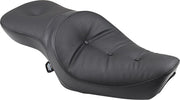 Drag Specialties Low-Profile Double Bucket 2 Up Vinyl Seat For Harley Davidson XL 1200 C 1996-2003 Pillow - Black