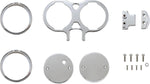LA Choppers Dual Gauge Mount for Performance Risers For Harley Davidson FLD 1690 2012-2013 - Chrome