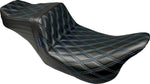 LE Pera Tailwhip Seat For Harley Davidson FLH 1868 ABS 2021 Double Diamond - Black/Blue