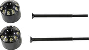 Show Chrome Handlebar End Weights For Can Am Ryker 600 ACE 2019-2024 - Black/Silver