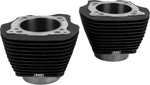 S&S Cycle Cylinder Set For Harley Davidson FLHR 1750 Road King 107 2017 - Black/Non-Highlighted Fins