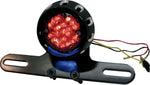 Drag Specialties Custom Bobber Led Taillight & License Plate Mount Rear Red - Black