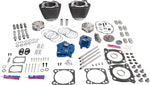 S&S Cycle 129" Power Package Engine Performance Kit For Harley Davidson FLH 1868 ABS 2021 - Chrome Pushrods/Highlighted Fins