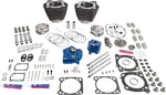 S&S Cycle 132" Power Package Engine Performance Kit For Harley Davidson FLDE 1750 ABS 2018-2020 - Black/Highlighted Fins