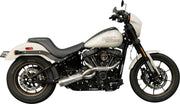 Trask 2 Into 1 Big Sexy Exhaust System For Harley Davidson FLDE 1750 2018-2020 - Silver