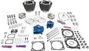 S&S Cycle 132" Power Package Engine Performance Kit For Harley Davidson FLH 1868 ABS 2021 - Black/Highlighted Fins