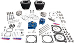S&S Cycle 132" Power Package Engine Performance Kit For Harley Davidson FLDE 1750 ABS 2018-2020 - Black/Non-Highlighted Fins