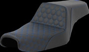 Saddlemen Honeycomb Step Up Seat For Harley Davidson RH 1250S ABS Sportster S 2021-2022 - Black/Blue
