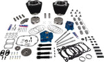S&S Cycle 129" Power Package Engine Performance Kit For Harley Davidson FLH 1868 ABS 2021 - Black/Non-Highlighted Fins