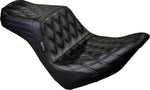 LE Pera Tailwhip Seat For Harley Davidson FLFB 1750 ABS 2018-2020 Double Diamond - Black
