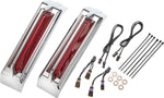 Ciro Filler Panel Tail Lights For Harley Davidson FLHX 1923 ABS 2024-2026 Red Chrome