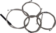 LA Choppers Handlebar Cable/Brake Hose Kit For Harley Davidson FLHRXS 1868 ABS 2024 38 cm - 43 cm (15" - 17") - Clear-Coated