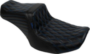 LE Pera Tailwhip Seat For Harley Davidson FLHX 1750 ABS 2023 Double Diamond - Black/Blue