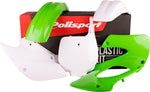 Polisport Plastics Kit For Kawasaki KX 85 2001-2006 - Green/OEM/White